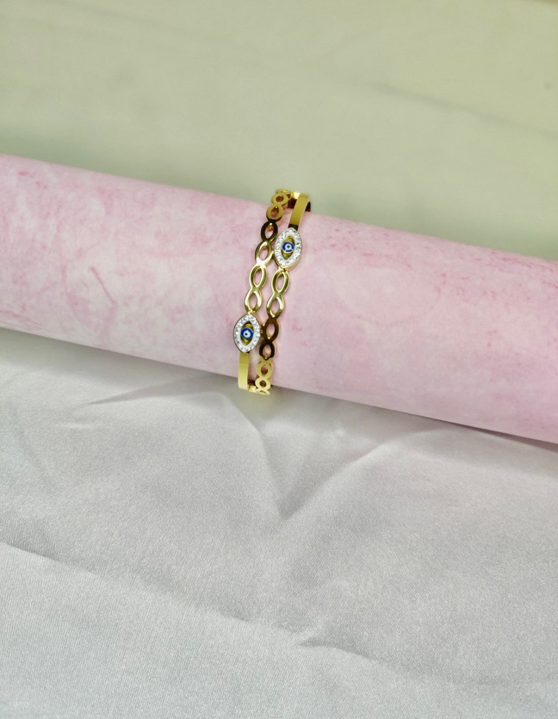 Glow & Guard β Aurena Evil Eye Bracelet π₯ by Girly Jewells π