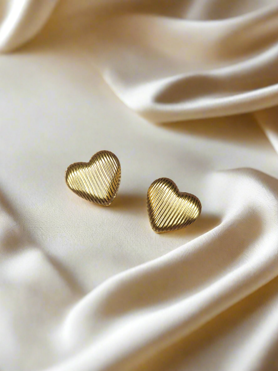 π« Heart of Gold β Signature Studs by Girly Jewells π