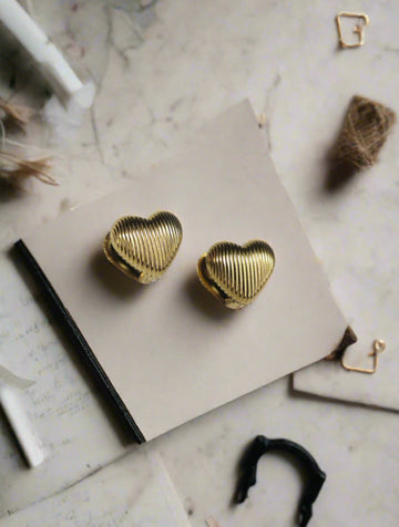 💫 Heart of Gold – Signature Studs by Girly Jewells 💖