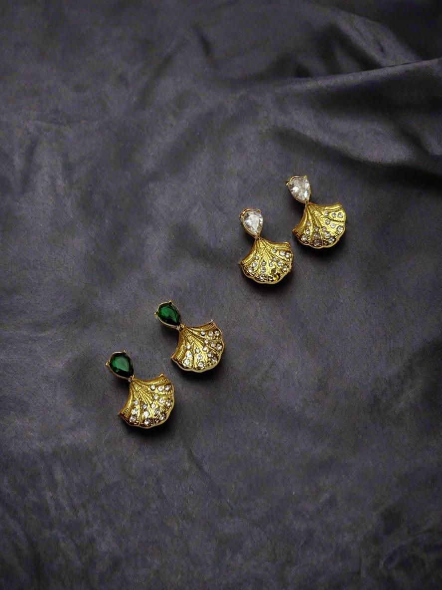 Shimmering Leaf Drops – Girly Jewells Signature ✨