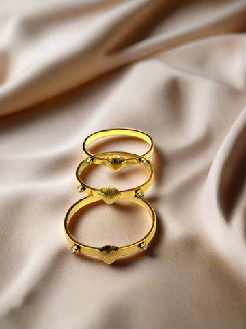 Golden Shell Glow Bracelet – Girly Jewells Classic 💝